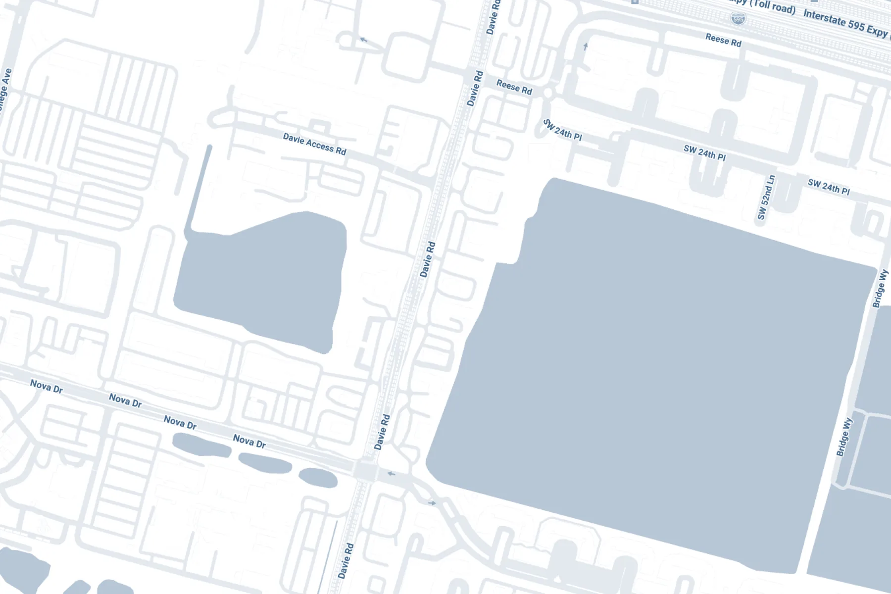 Map showing ANF Group at 2700 Davie Road, Davie, Florida