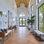 Vista Verde Old Florida-inspired Clubhouse entrance hallway.