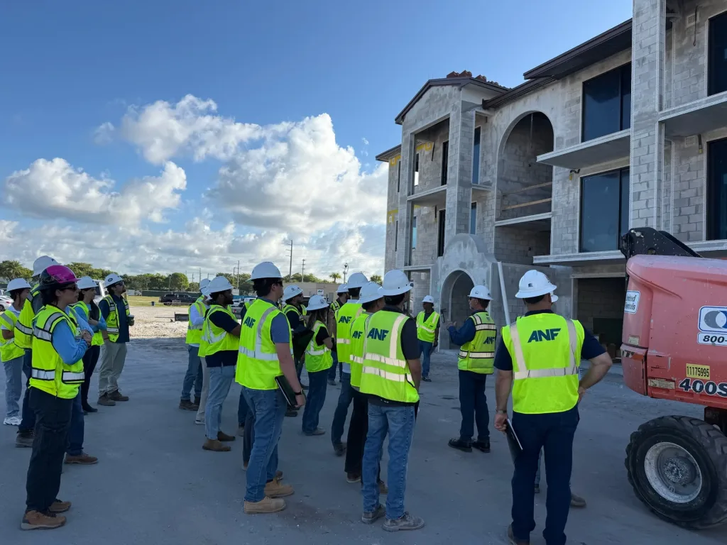 ANF Build U participants on a jobsite tour