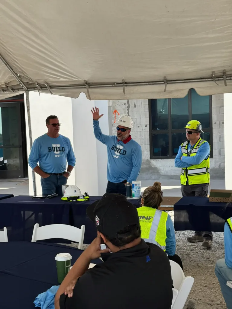 ANF Build U session at a South Florida construction site