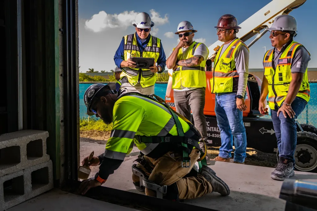 ANF trade partners collaborating on site