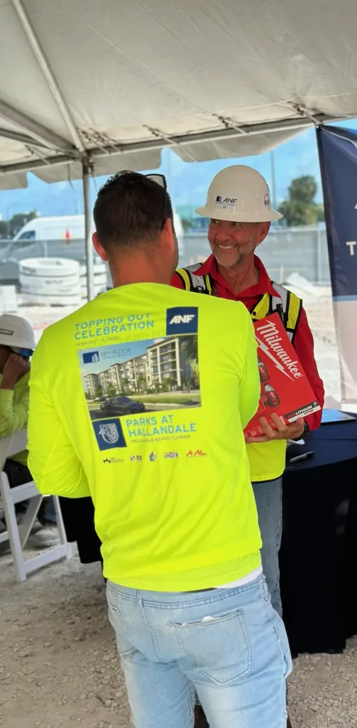 ANF trade partner on a South Florida jobsite